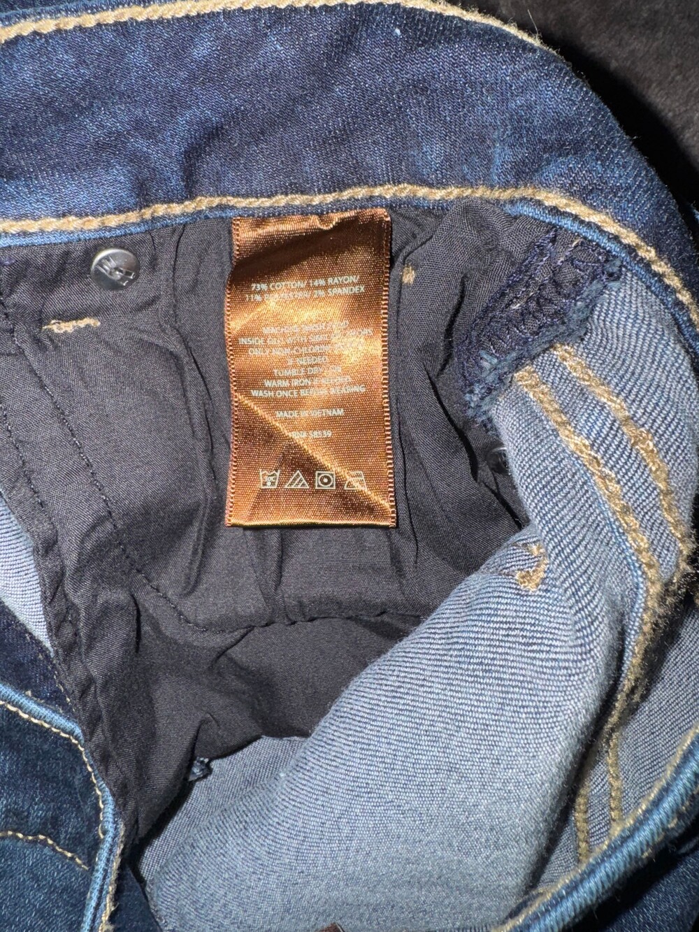 Kut from the Kloth Women's Blue Denim Jeans Rolled Cuffs Five-Pocket - Picture 8 of 8